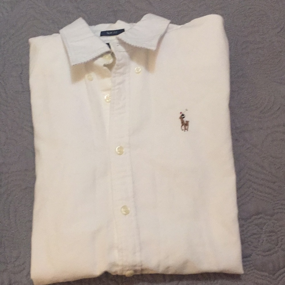 Long sleeve Ralph Lauren button down cotton shirt